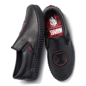 Vans X Marvel Black Widow Slip ons🔥